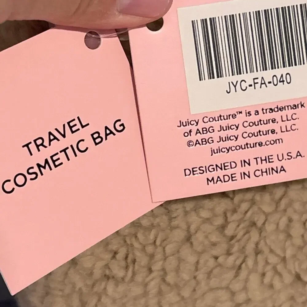 Juicy Couture Sherpa Travel Cosmetic Bag